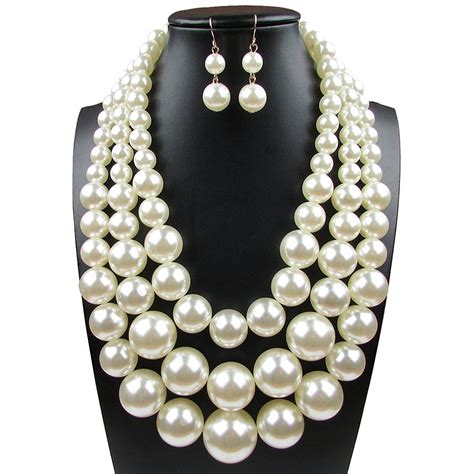 ebay pearl necklace and earrings.